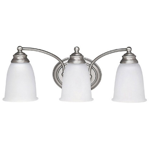 Capital Lighting 1088 132 Capital Vanities 3 Light Bathroom Vanity Light Matte Nickel Target