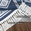 Bedroom Area Rug Boho Accent Throw Floor Cover Non Slip Stain Resistant Rug Farmhouse Bordered Carpet for Living Room Bedroom Home Decor - 3 of 4