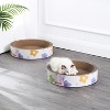 THE LICKER STORE Daisy Modern Cardboard Bowl Cat Scratcher with Catnip - 2 of 4