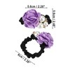 Unique Bargains Women's Classic Pearls Hair Ties 2.36" Diameter 1 Pc - 4 of 4