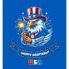 Americana Happy Birthday USA Adult Long Sleeve Hoodie - 2 of 2