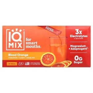 IQBAR IQMIX®, Hydration + Clarity + Mood Mix, Blood Orange, 20 Sticks, 0.28 oz (8 g ) Each - 1 of 3