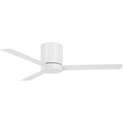 52" Minka Aire Roto Flat White LED Hugger Ceiling Fan with Remote