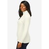 Jessica London Women's Plus Size Ribbed Cotton Turtleneck Sweater - 4 of 4