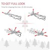 TopComfy Christmas Tree Stand 6FT Snow Flocked Pine Tree with Realistic Branches for Holiday Decor, Green, 23.5"*23.5"*70.8" - 4 of 4