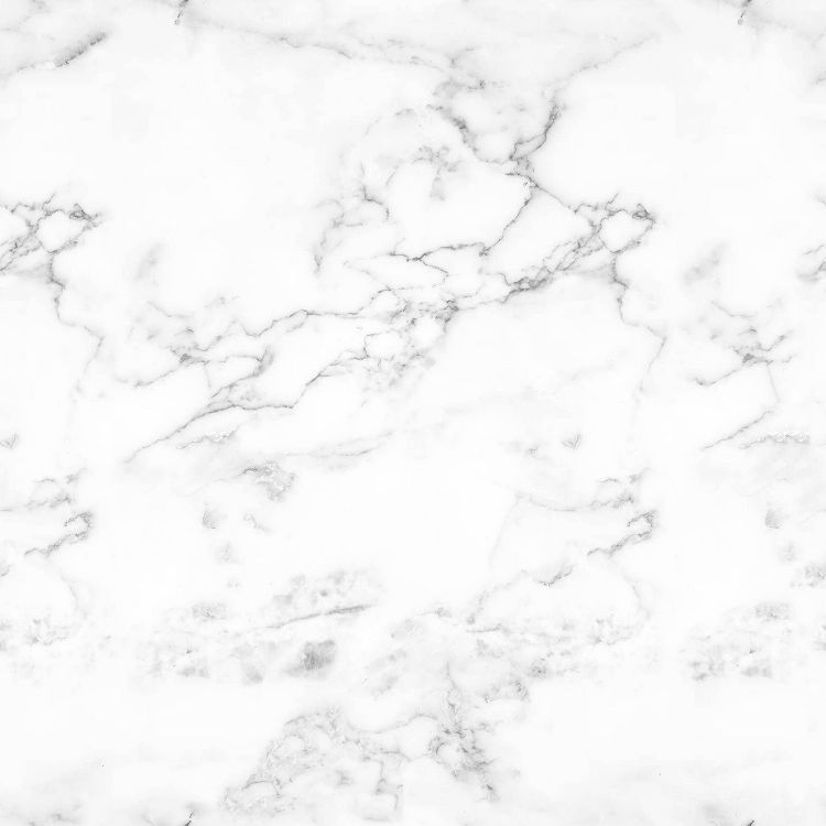 White marble textured surface with gray veining.