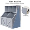 Kids Bookshelf and Toy Storage, Toy Storage Cabinet with Toy Shelf, Toddler Bookshelf, Toy Storage Bins for Playroom, Bedroom, Nursery, Classroom - 3 of 4
