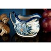 Blue Rose Polish Pottery 128-129 Vena Gravy Boat & Plate - 2 of 2