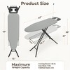 Yaheetech Foldable Height-adjustable Iron Table with 4-layer Pad, Cord Holder, Clothes Rack for Laundry - 3 of 4