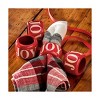 tag Christmas "Joy" Red Resin Napkin Rings, Set 0f 4 - 2 of 2