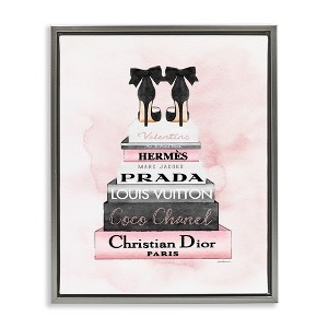 Stupell Industries Black Heels on Bookstack, 17" x 21" - 1 of 4