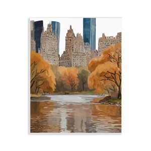 Stupell Industries Autumnal New York Across River Wall Plaque Art - 1 of 4