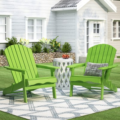 Christopher Knight Home Malibu Outdoor Rustic Acacia Wood Folding Adirondack Chairs (Set of 2)