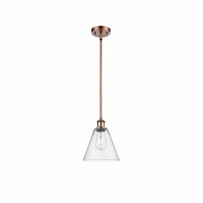 Berkshire - 1 Light Mini Pendant In Industrial Style-9.75 Inches Tall and 8 Inches Wide