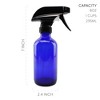 Cornucopia Brands 8oz Cobalt Blue Glass Boston Round Spray Bottles 2pk; 3-Setting Heavy Duty Sprayers, Refillable Bottle for DIY and Essential Oils - 3 of 4