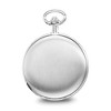 Black Bow Jewelry Charles Hubert Satin Stainless Hunter Case White Dial Pocket Watch - 3 of 4