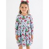 Rufflebutts Toddler Girls Long Sleeve Twirl Dress - 3 of 4