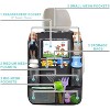 Itopfox Car Back Seat Organizer with 9 Pockets & Tablet Holder, Seat Cover for Kids Kick Mats Protector, Travel Accessories for Cars Tidy & Organized - 4 of 4