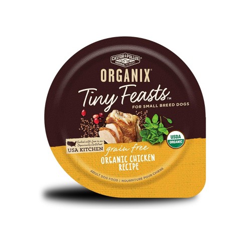 Castor Pollux Organix Tiny Feasts Grain Free Organic Chicken