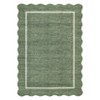 Scalloped Edge Area Rugs for Living Room Bedroom Modern Washable Rug Soft Non Slip Low Pile Carpet Home Decor - 3 of 4