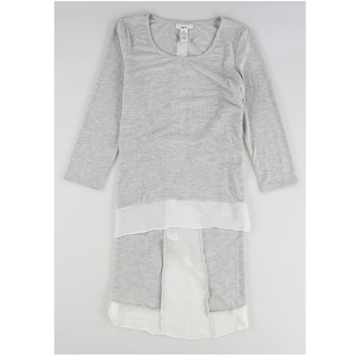 bar III Womens Chiffon-Trim Tunic Blouse