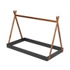 Okak Twin Triangle Tent Top Wooden Bed Frame,Modern Floor Bed for Toddlers/Kids Bedroom - 2 of 4