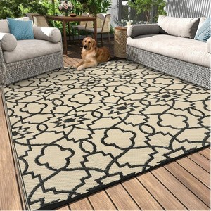 Millerloom Rug – Waterproof, Reversible Plastic Straw Patio Carpet, Easy Clean, All-Weather Outdoor Rug - 1 of 4