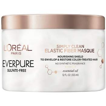 L'Oreal Paris EverPure Sulfate Free Simply Clean Elastic Fiber Hair Masque - 12 fl oz