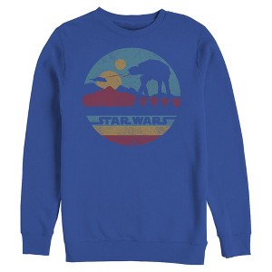 Mens Star Wars AT-AT Retro Circle Sweatshirt - 1 of 4