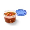 Small Round Plastic Containers - 3-5/16″ x 1-5/16″ - 016C