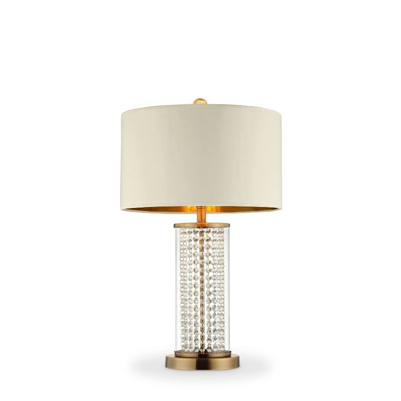 28.75&#34; Traditional Metal Table Lamp with Crystal Accents Gold - Ore International, 1 of 6