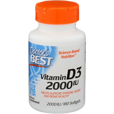 Doctor's Best Vitamin Dr 2000 IU - 180 sg
