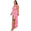 L I V D Women's Vortico Halter Neck Slit Dress - 2 of 3