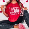 Simply Sage Market Women's Love You More Bubble Short Sleeve Garment Dyed Tee - 2 of 3