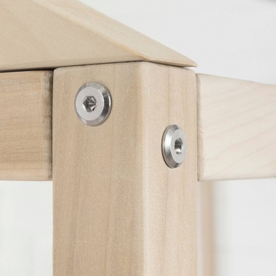 Natural Pine Twin Canopy House Bed Frame