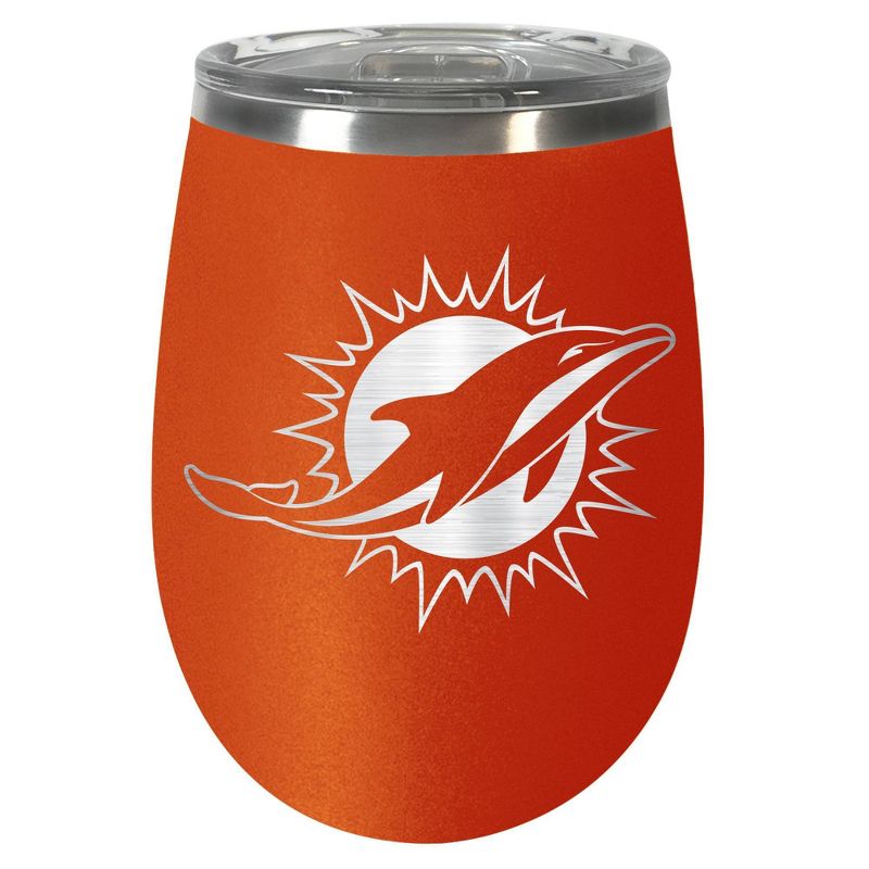 NFL Miami Dolphins 10oz Team-Colored Wine Tumbler, 1 of 2