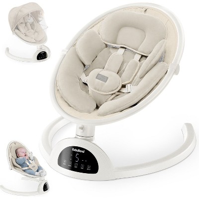 BabyBond Baby Swings for Infants with 10 Preset Lullabies, 5 Point Harness Belt, 5 Speeds and Remote Control