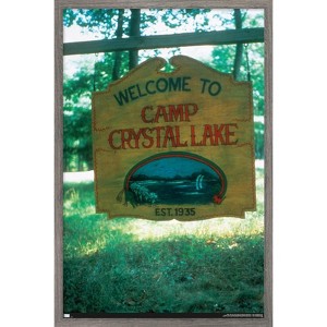 Trends International Friday The 13th - Welcome To Camp Crystal Lake Framed Wall Poster Prints - 1 of 4