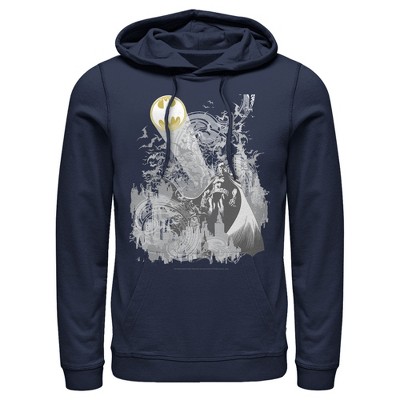 Men's Batman Signal in the Sky Pull Over Hoodie