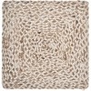 HomeRoots 15" Set of Four Ivory And Natural Jute Square Placemats - 4 of 4