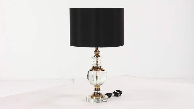 Glass Table Lamp with Drum Shade Black - Olivia &#38; May, 2 of 5, play video