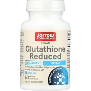 Jarrow Formulas, Inc. Vegan Glutathione Reduced 500 mg 60 Veg Caps - 1 of 2