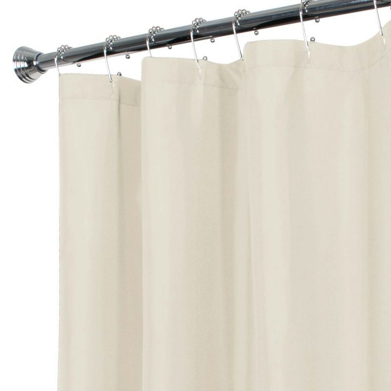 Water Repellant Fabric Shower Liner Cream - Zenna Home, 3 of 6