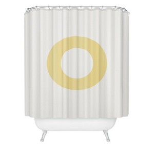 Deny Designs April Lane Art Block Monogram Shower Curtain - 1 of 3