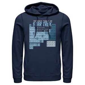 Men's Star Trek Periodic Table Of Starfleet Pull Over Hoodie - 1 of 4