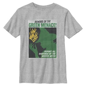 Boys Wicked: For Good Elphaba Beware of the Green Menace T Shirt - 1 of 4