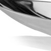 HomeRoots 20" Contempo Shiny Silver Short Boat Tray - 4 of 4