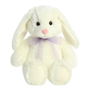 Aurora Large Bunny Cuddly Stuffed Animal White 14" - 1 of 4