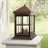 Minka Lavery Rustic Outdoor Post Light Fixture Rust 18 3/4" Seeded Glass for Exterior Barn Deck House Porch Yard Patio - 2 of 3