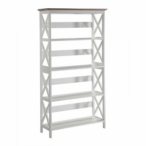 60" Oxford 5 Tier Bookcase - Breighton Home - 1 of 4